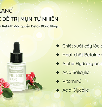 Peel lộc đề trị mụn tự nhiên Acnes Blanc